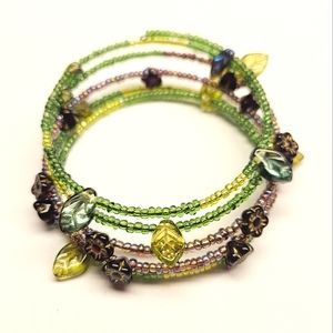 Beaded Memory Wire Bracelet